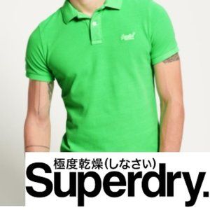 Superdry Polo - Men's Large - Green